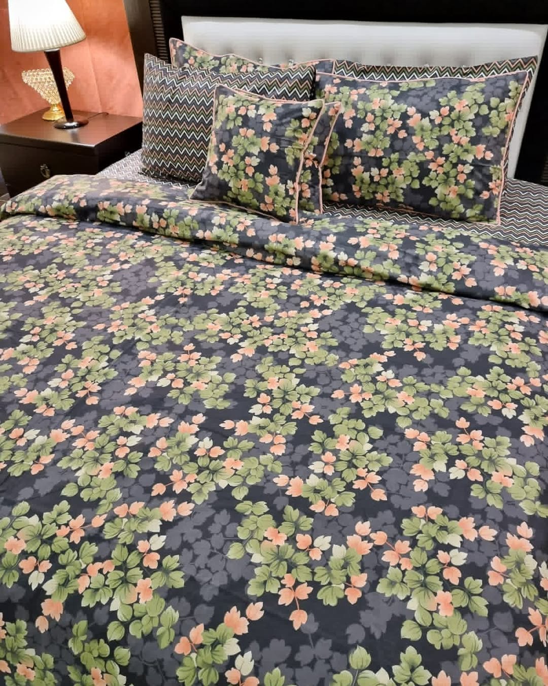 Luxury Floral Printed Bedding Set KA fashion collection - Image 2