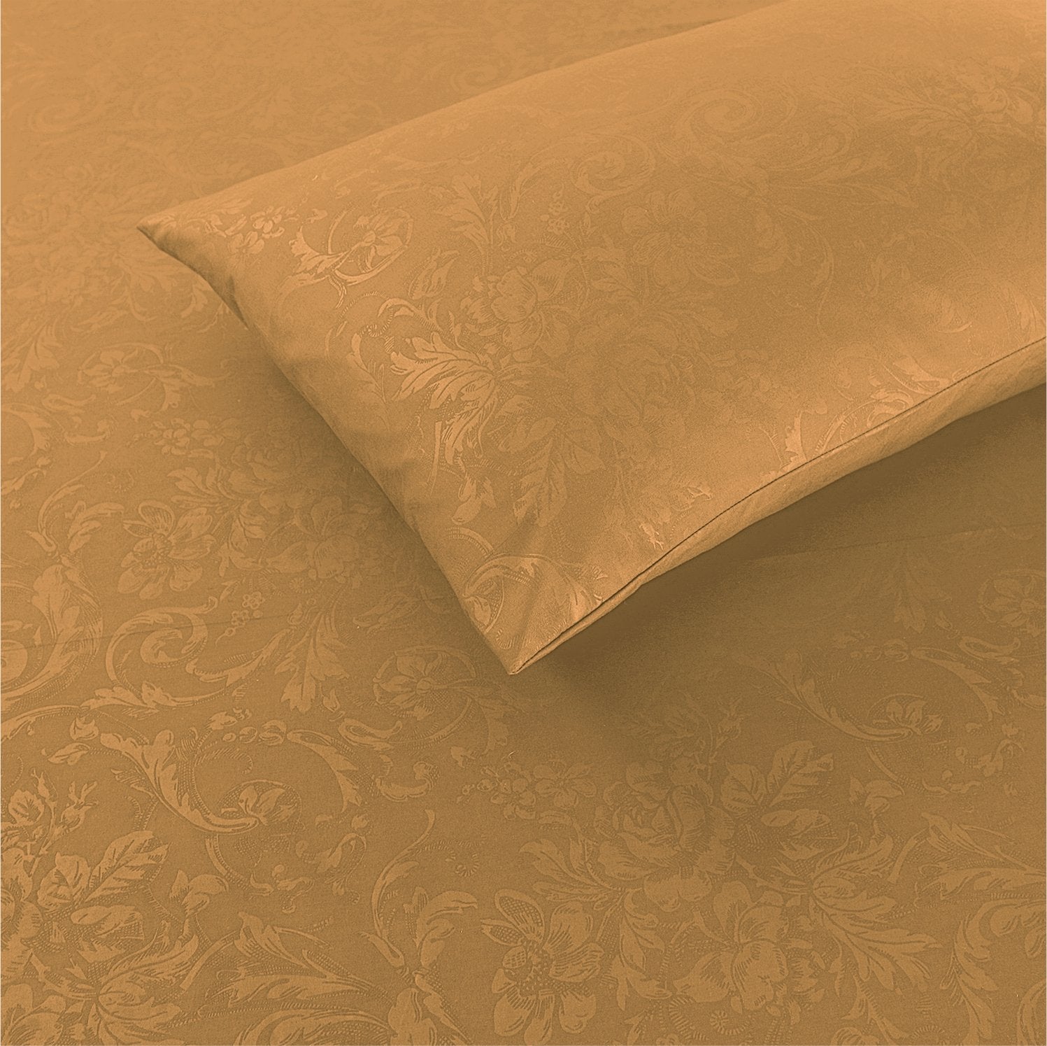 Leather Embossed Pearl Fitted SHEETS-KING (Yellow) - Image 3
