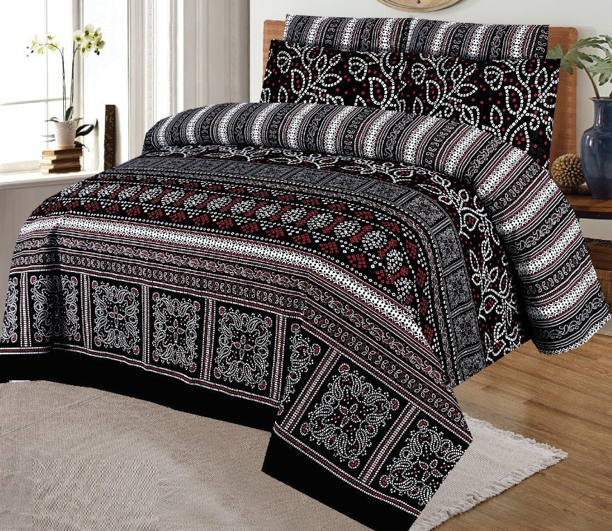Nishat 3pcs Cotton Bed Sheet D 796 - Image 2